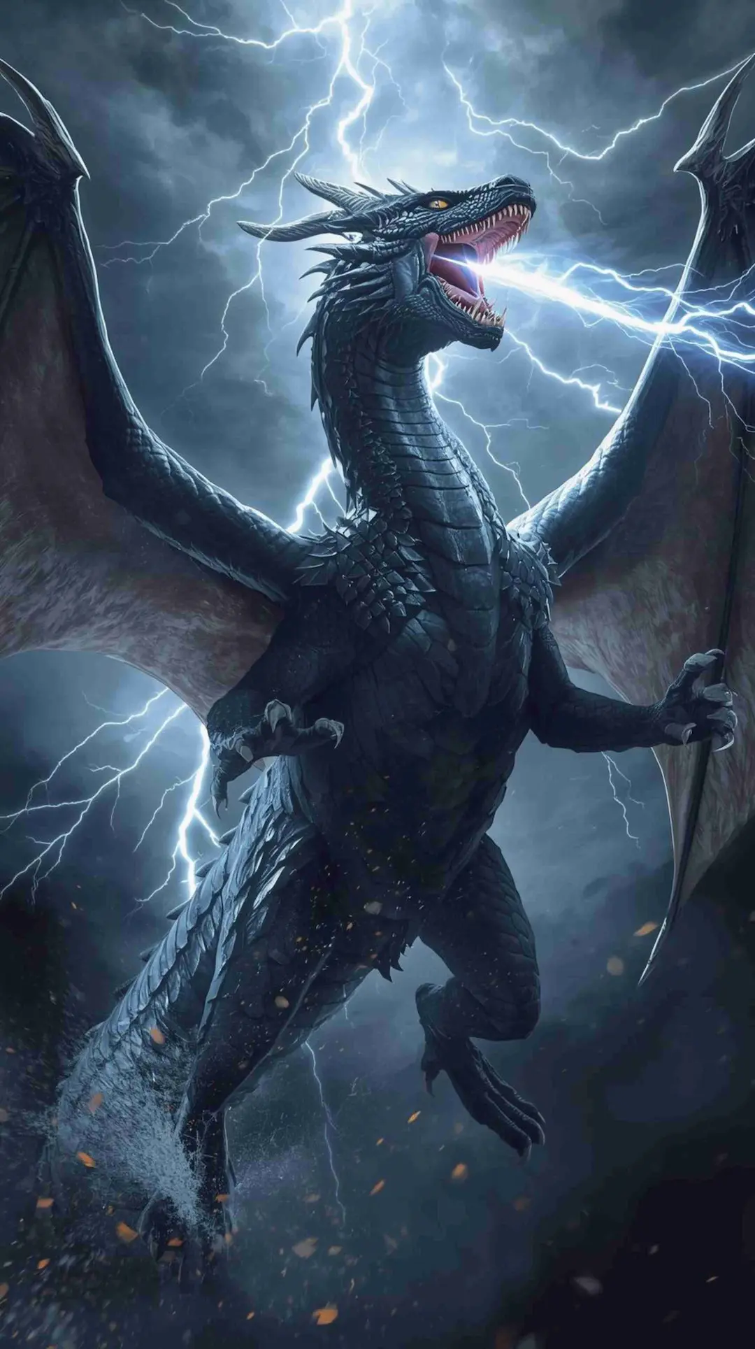 Nor-rak, chef des dragons tempête dans le roman LES FLAMMES DU SERMENT