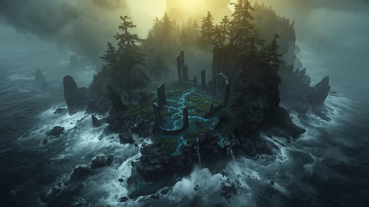 Alfheim est un royaume de lumière, de beauté et de mystère, offert jadis au dieu Freyr en présent de naissance. C’est la terre des elfes lumineux (Ljósálfar), êtres gracieux et immortels, gardiens de l’harmonie, de la poésie et de la clarté.