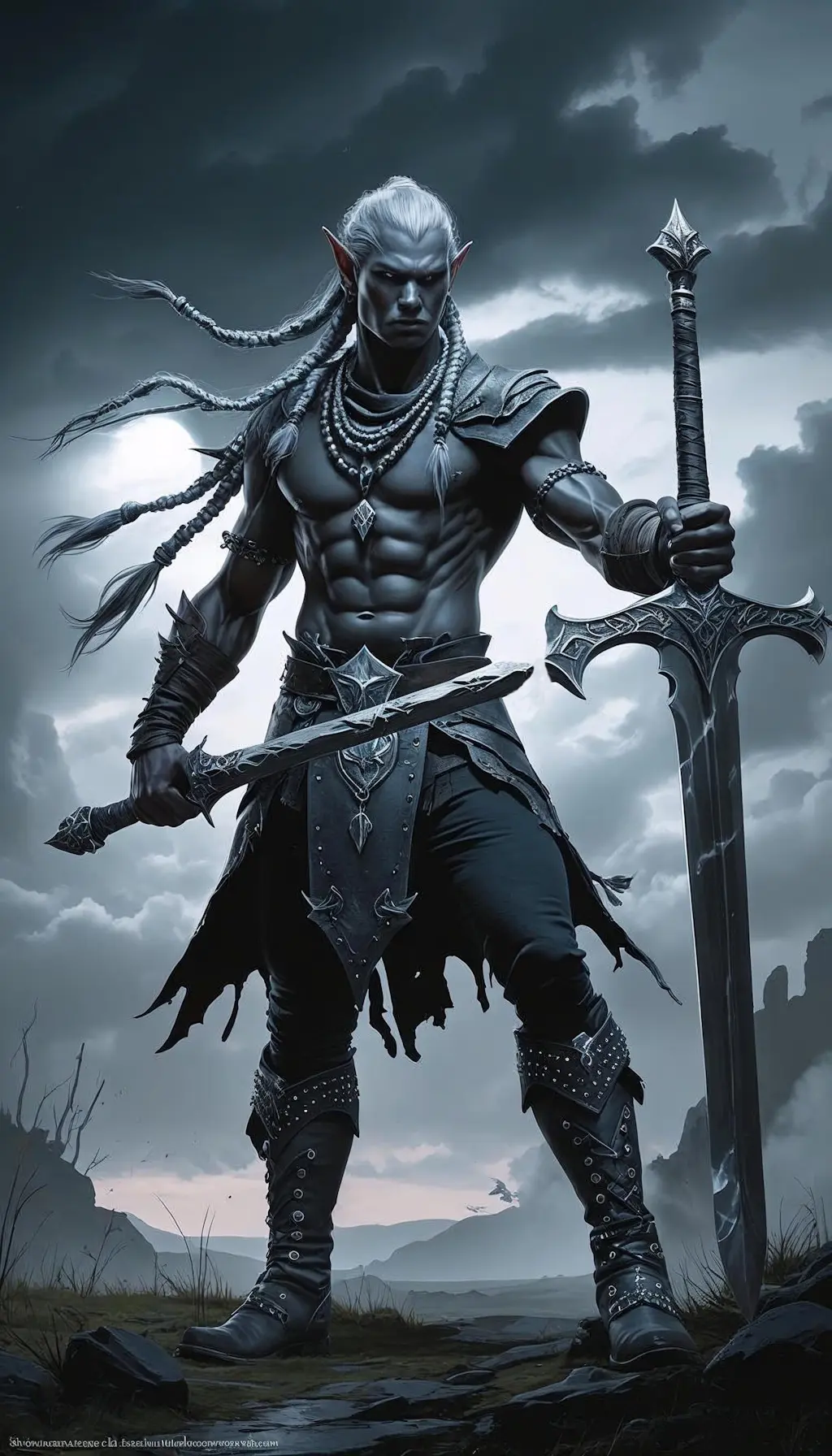 AYLUIN, adepte de la lame d'ebene dans la nuit du ragnarok