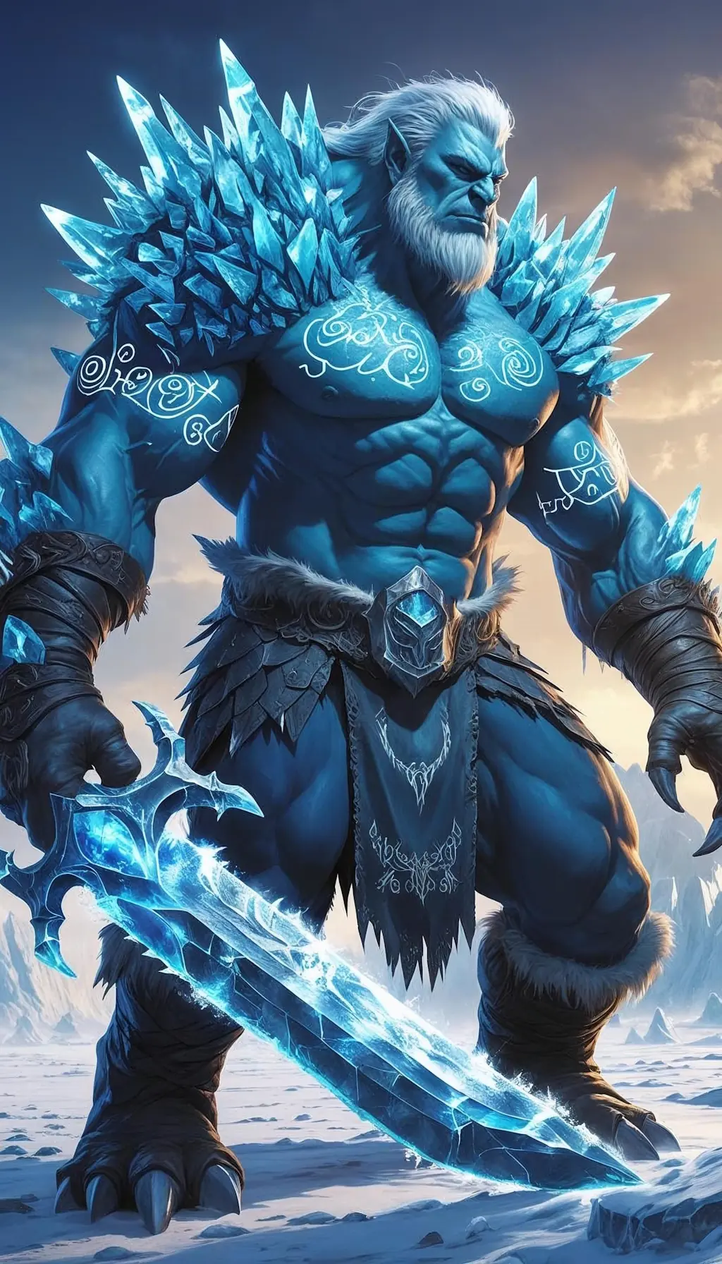LAUFEY, roi des geant des glaces dans la nuit du ragnarok